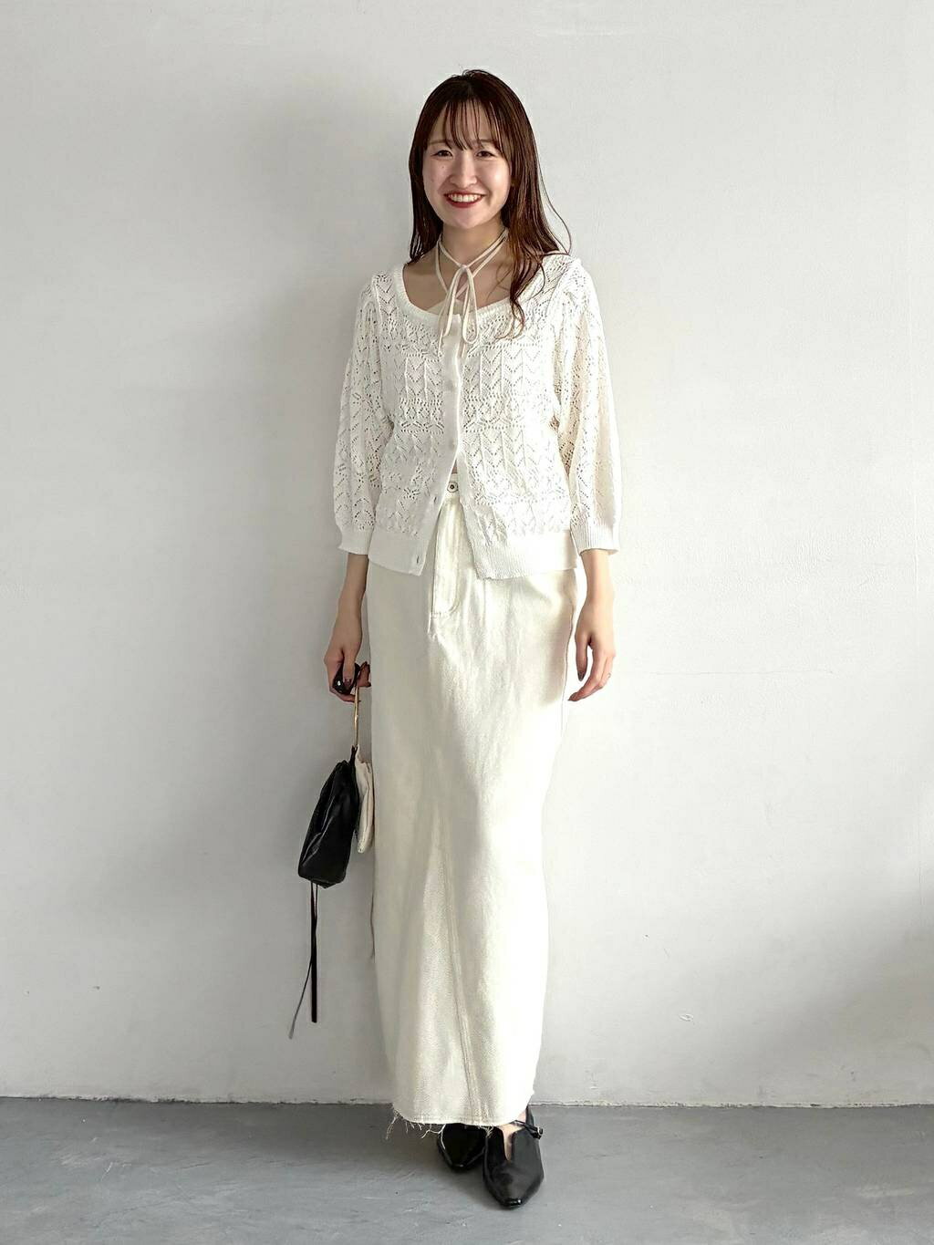 mysty womanのリネンライク透かし柄カーディガンSSを使ったコーディネートを紹介します。｜Rakuten Fashion(楽天ファッション／旧楽天ブランドアベニュー)7207800