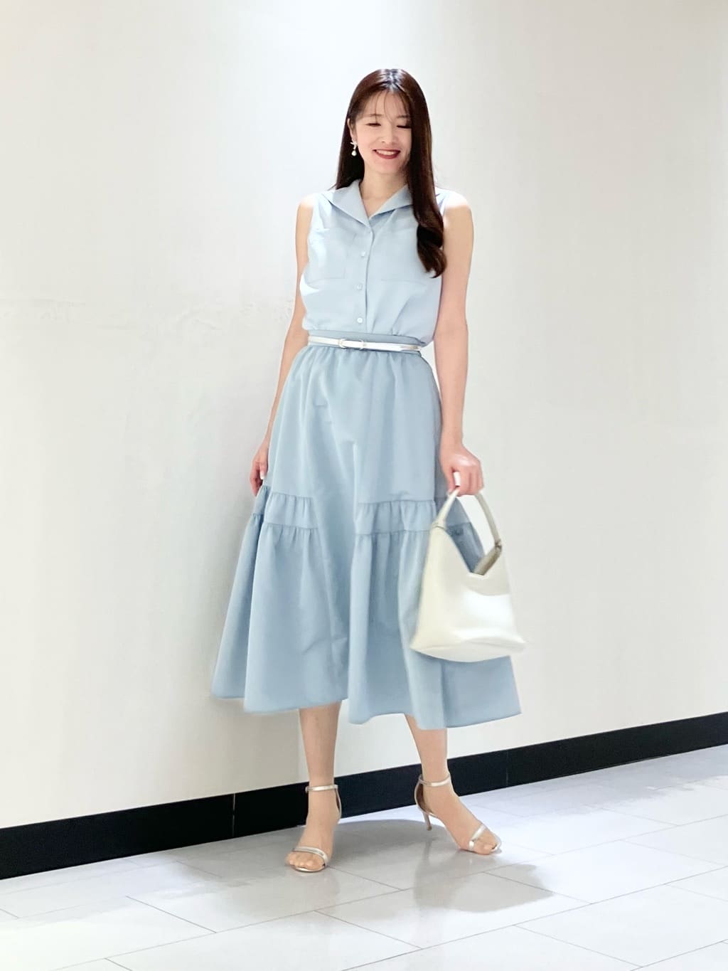 ANAYI | タフタサイドティアード スカート | Rakuten Fashion(楽天