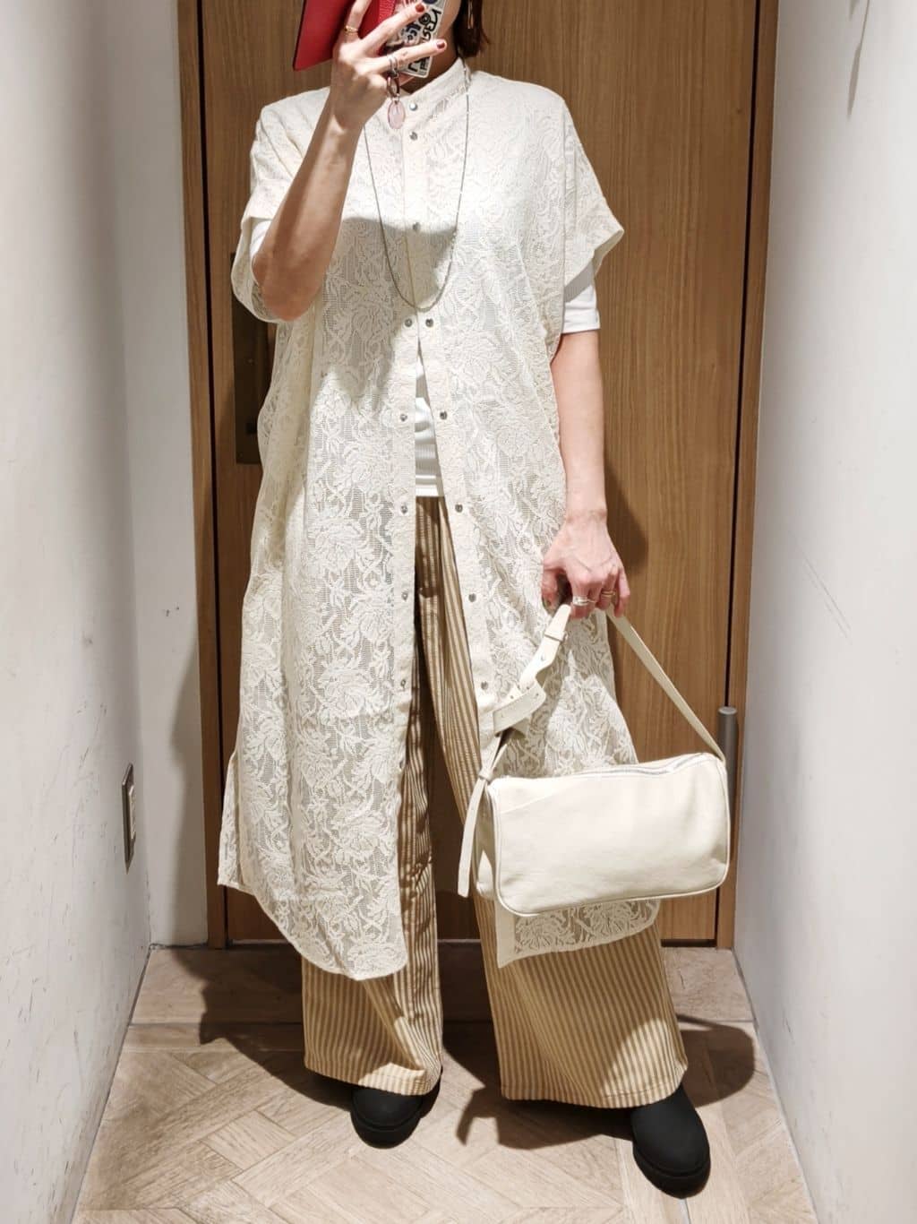 ear PAPILLONNERのセットリブTシャツ【SUM1 STYLE】を使ったコーディネートを紹介します。｜Rakuten Fashion(楽天ファッション／旧楽天ブランドアベニュー)7210330