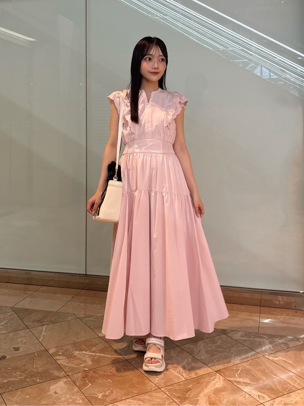 JILL by JILL STUART | カットワークカラーワンピース | Rakuten