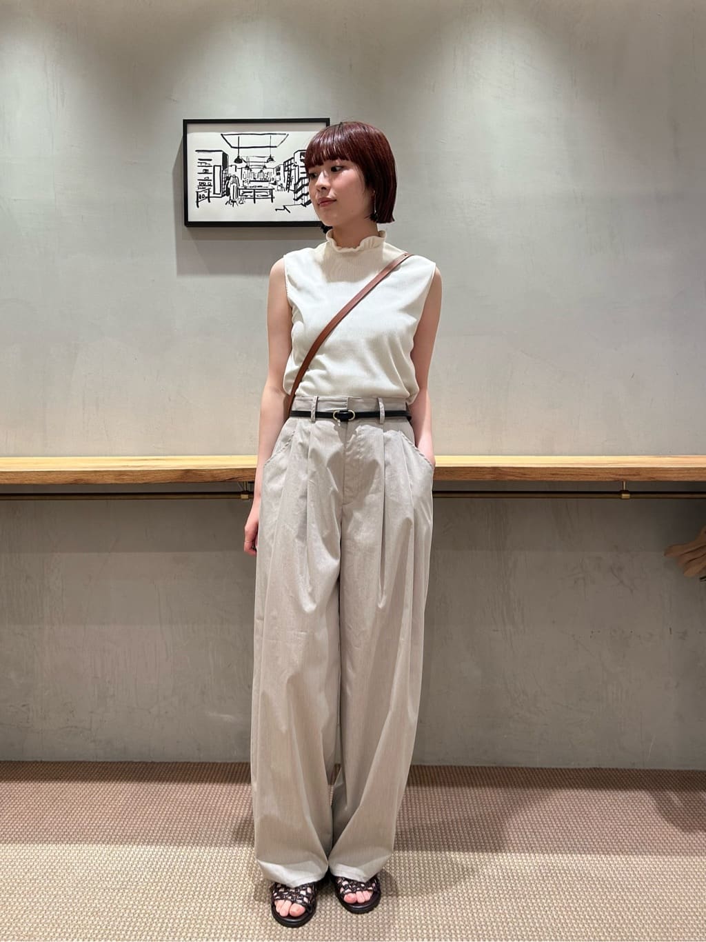 BEAUTY&YOUTH UNITED ARROWS | <Steven Alan>LEATHER STITCH BELT