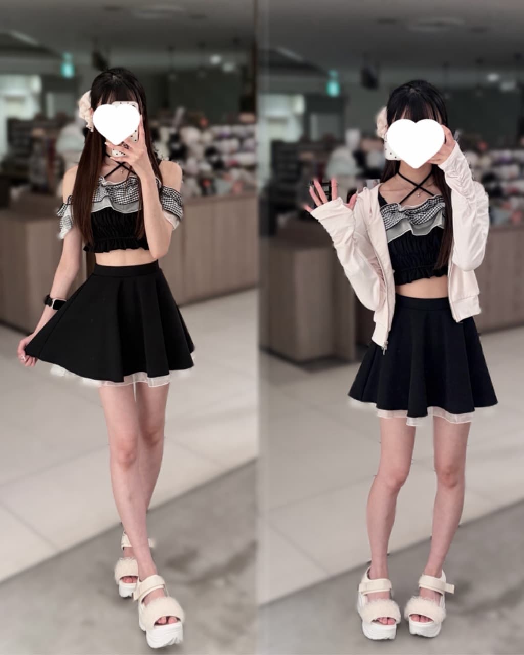 one after another NICE CLAUP | swimwear/フリルオフショル+
