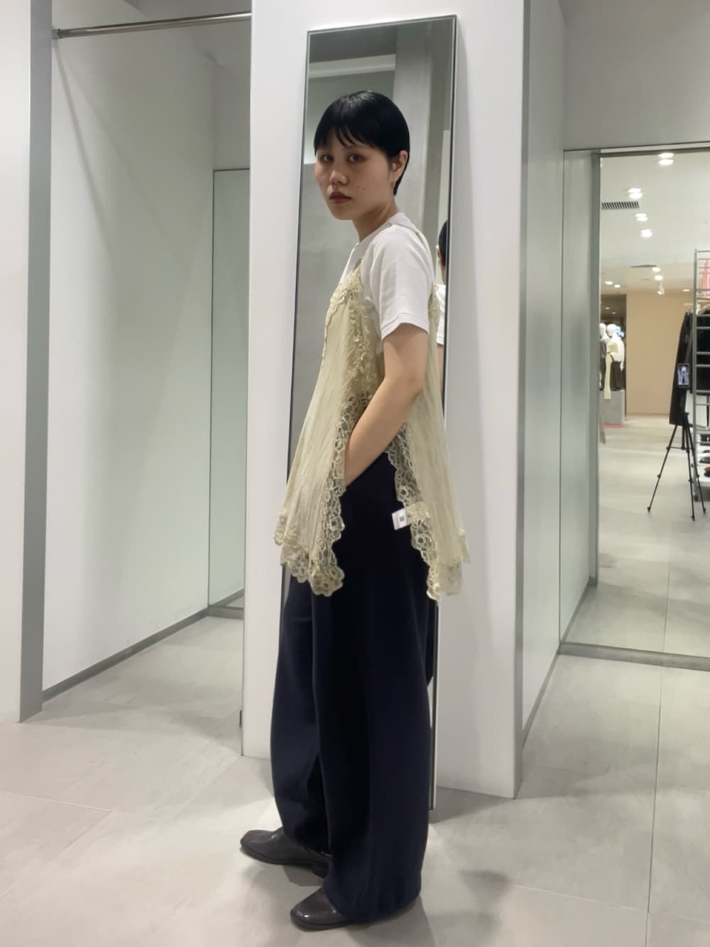 KBF | 『一部WEB限定カラー』ヴィンテージライクレースキャミソール KBF | 『一部WEB限定カラー』ヴィンテージライクレースキャミソール