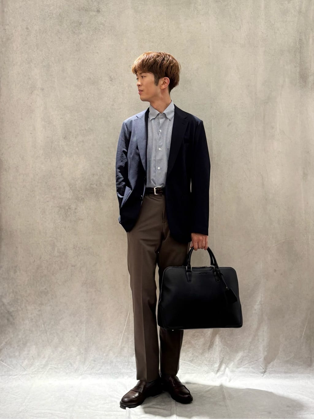 UNITED ARROWS green label relaxing | エンボス レザー ブリーフ