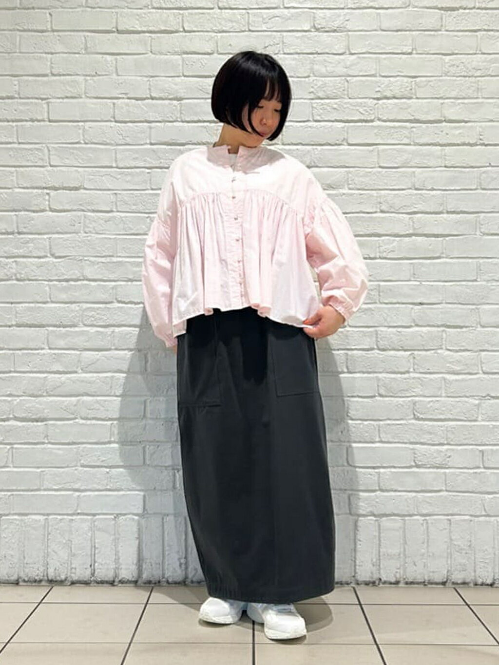 Bshop | ORCIVAL | コットンポプリン ギャザー長袖シャツ WOMEN