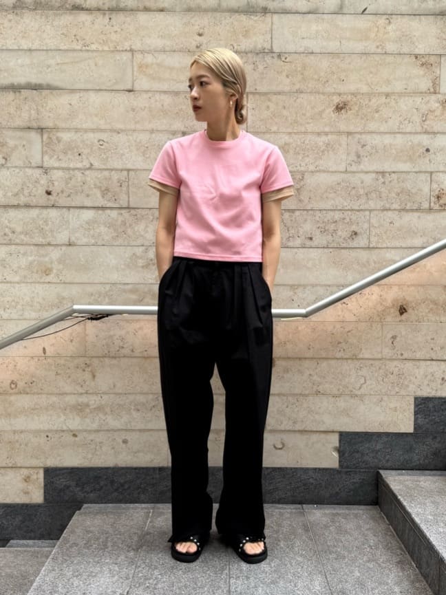 BEAUTY&amp;YOUTH UNITED ARROWS - roku  ハーフジップ  タックパンツ 6(ROKU)＞麻ブレンド タックパンツ（その他パンツ）｜6（ロク）の