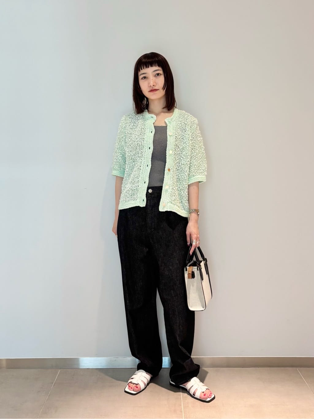 UNITED ARROWS | YTM 7分袖 カラー ミックス カーディガン | Rakuten