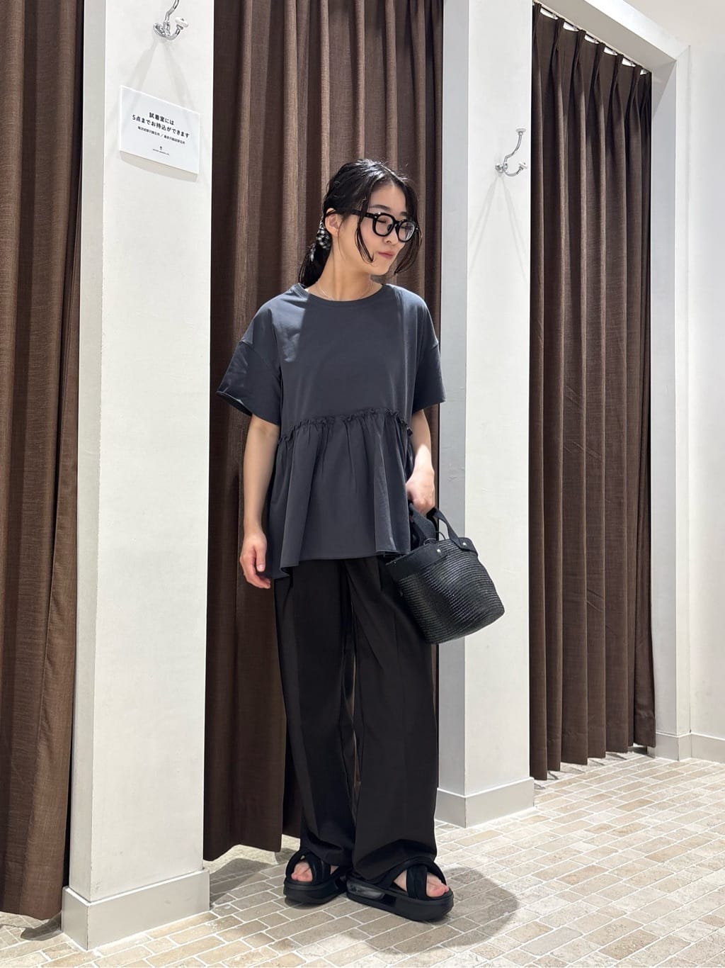 UNITED ARROWS LTD. OUTLET | プレーティング ペプラムカットソー <A