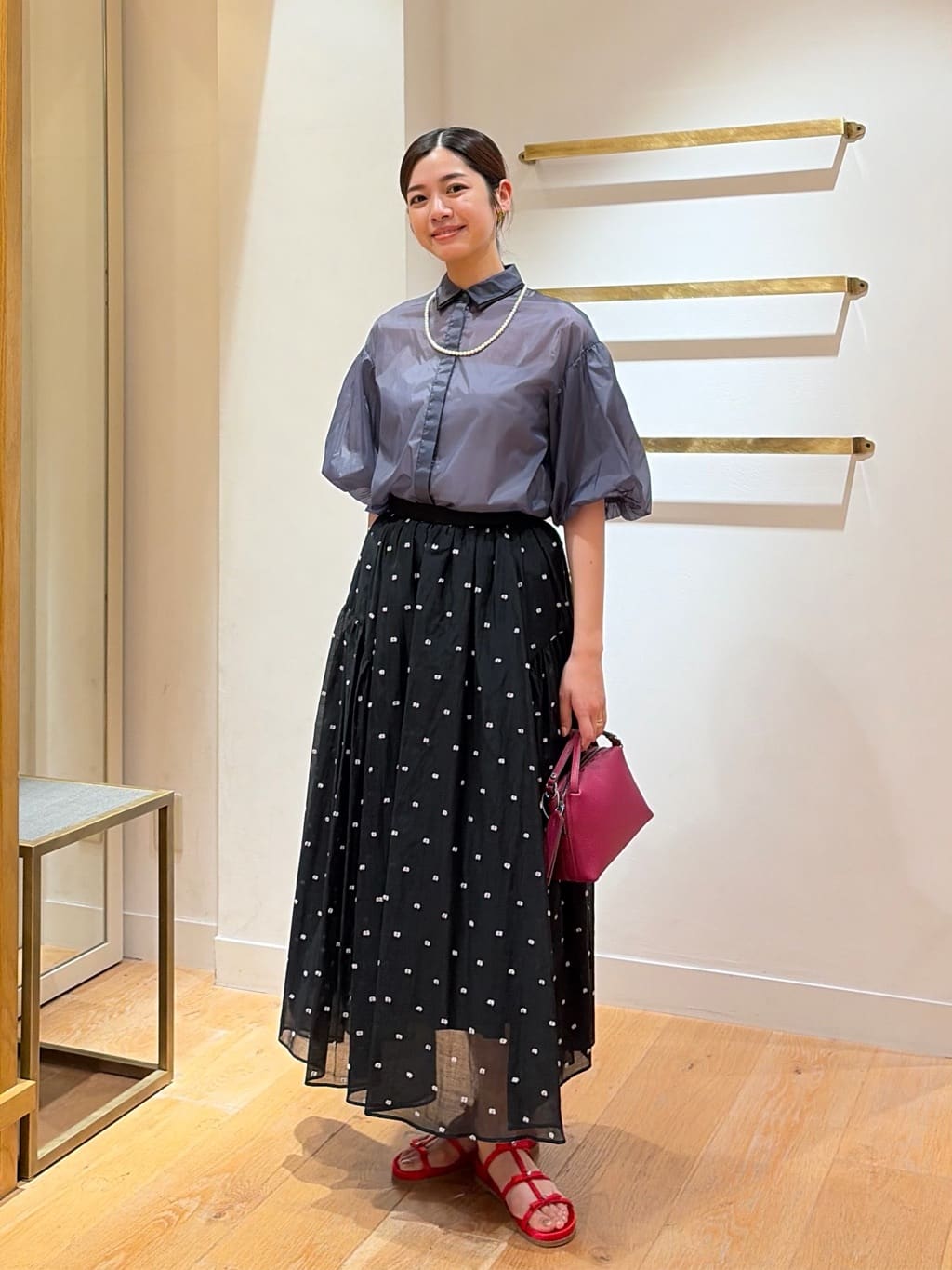 UNITED ARROWS | 2トーン ドット ジャガード フレアスカート | Rakuten
