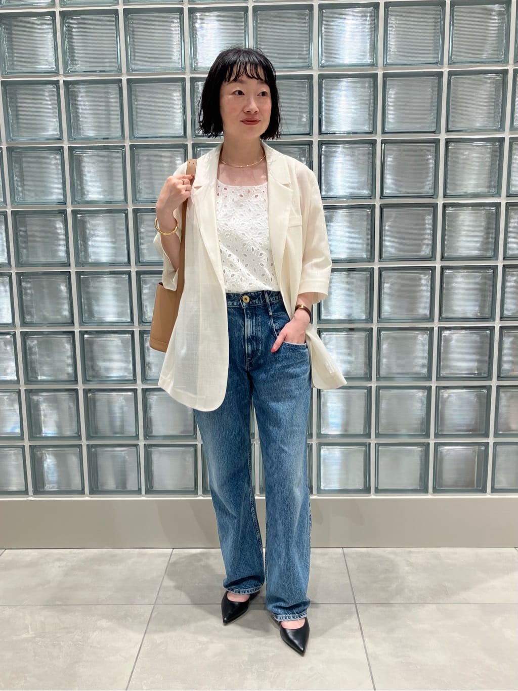 未使用品 アッパーハイツ conte別注 CINQ デニムパンツ 25 GRAY upperhights（アッパーハイツ） ジーンズ デニム デニムパンツ 「別注