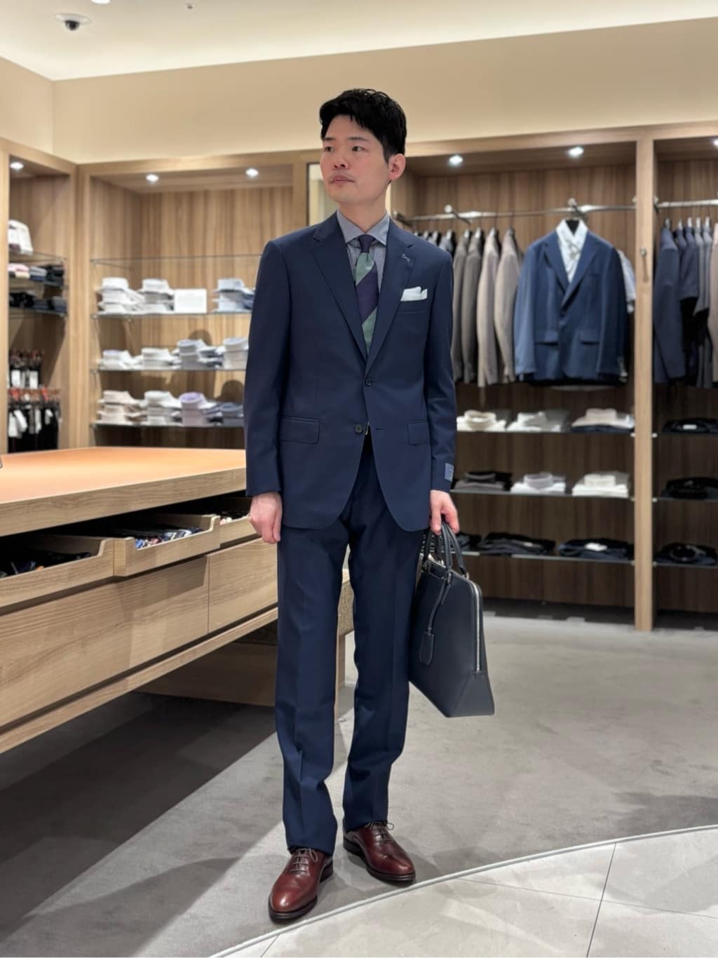UNITED ARROWS green label relaxing | エンボス レザー ブリーフ