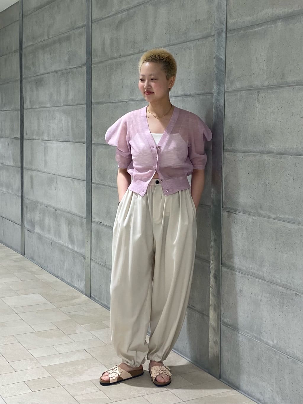 UNITED ARROWS - AEWEN MATOPH シアー カーディガン AEWEN MATOPH＞シアーパフスリーブカーディガン -ファッション通販