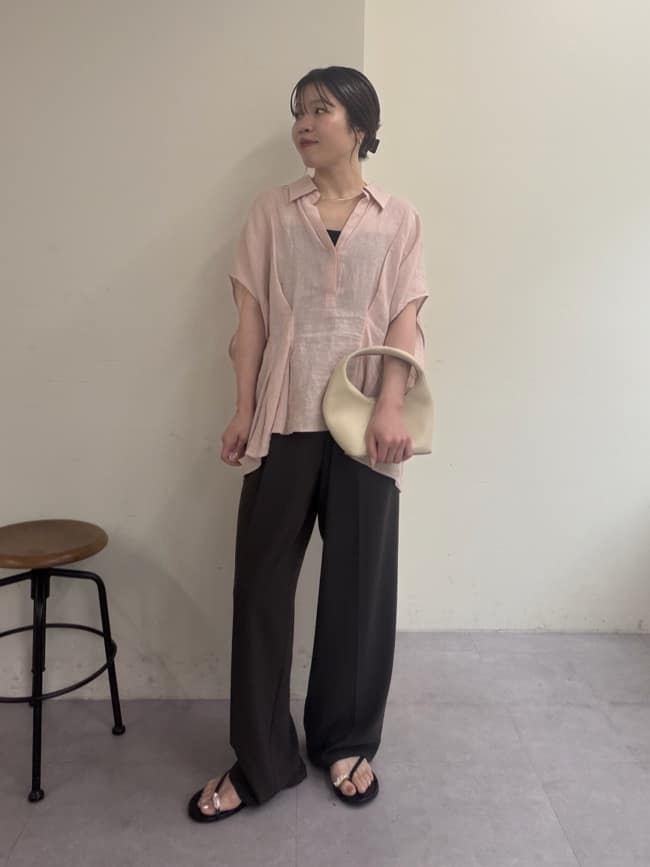 GALLARDAGALANTE | 【WEB限定】ハーフスリーブウエストシェイプシャツ