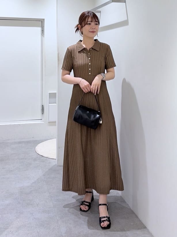 FREE'S MART | 金ボタンカットジャガードポロワンピース | Rakuten