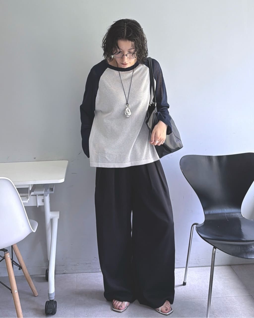 ear PAPILLONNERの《全骨格優勝/透け感》シアーラグラン【SUM1 STYLE】を使ったコーディネートを紹介します。｜Rakuten Fashion(楽天ファッション／旧楽天ブランドアベニュー)7216169