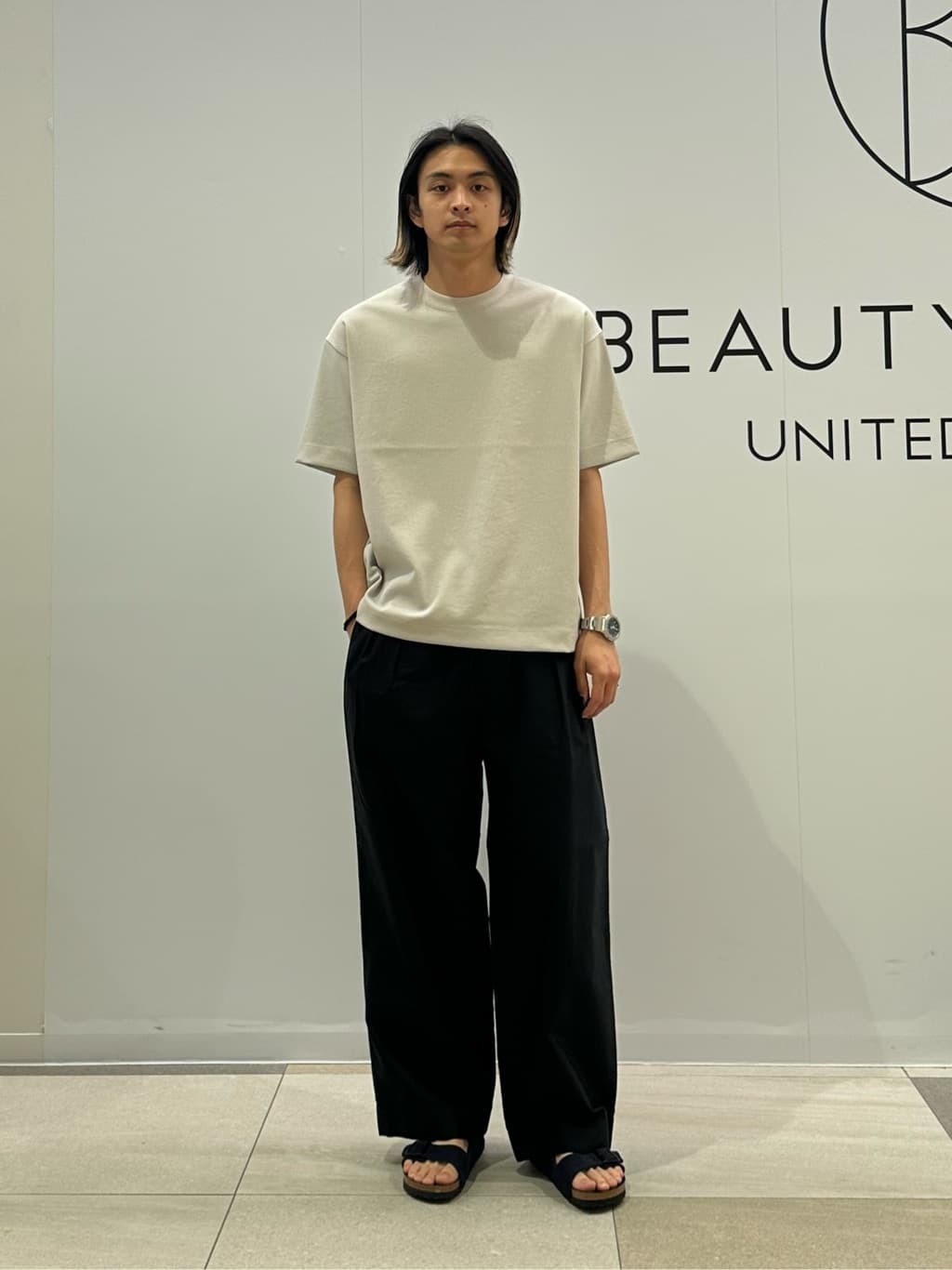 BEAUTY&YOUTH UNITED ARROWS | GIZA モールスキン 2タック パンツ NO