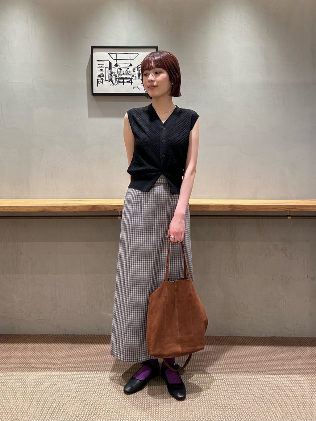 STEVEN ALAN レザーワンストラップシューズ ブラック 36 STEVEN ALAN（スティーブンアラン） バレエシューズ パンプス 「Steven