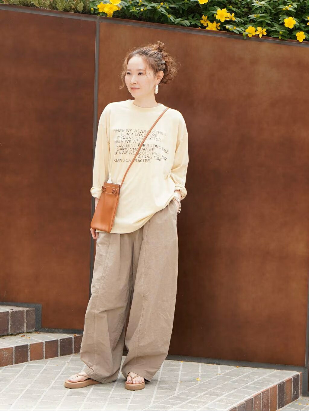 Curensology「UNIVERSAL OVERALL」別注シアーロングT Curensology | 【UNIVERSAL OVERALL】別注シアーロングスリーブTシャツ