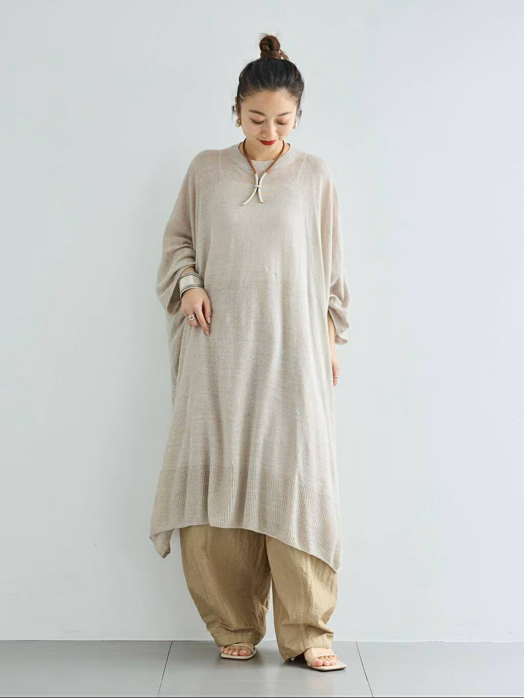 Curensology リネンオーバーチュニック　ブラウン Curensology | リネンオーバーチュニック | Rakuten Fashion(楽天