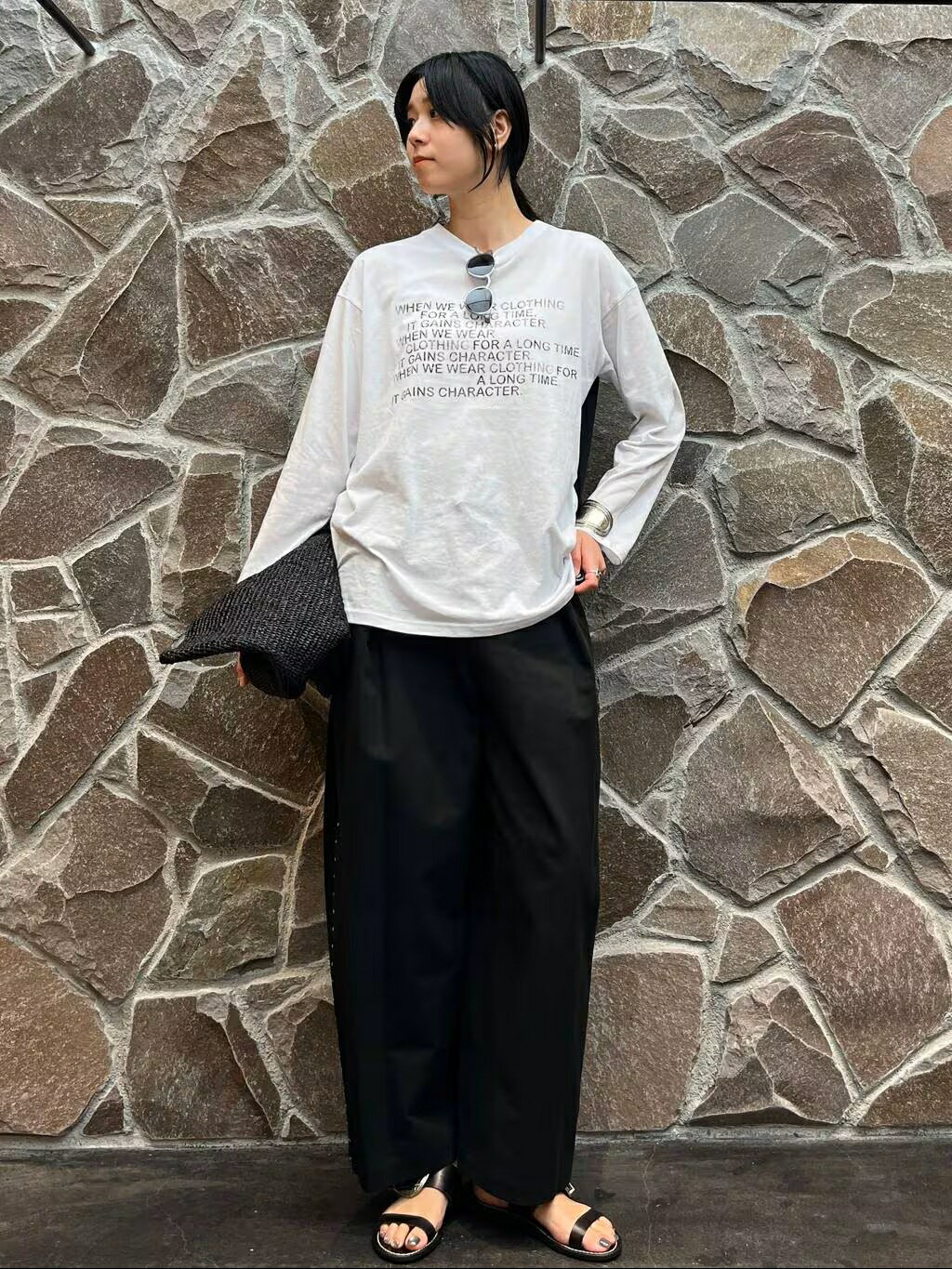 Curensology | 【UNIVERSAL OVERALL】別注シアーロングスリーブTシャツ