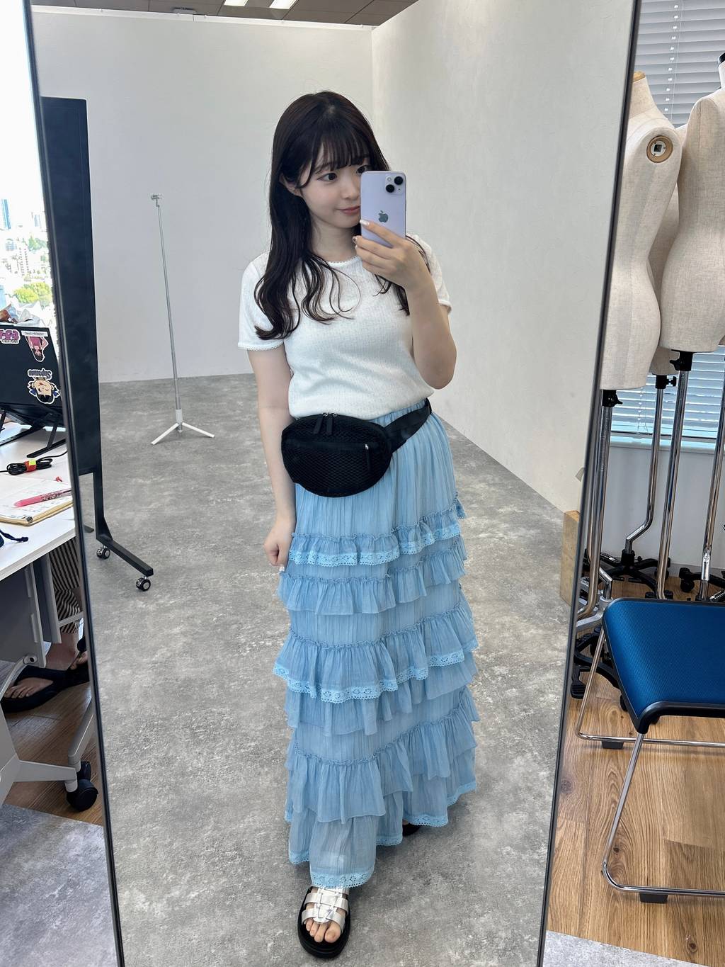 LOWRYS FARM | レースフリルティアードスカート | Rakuten Fashion