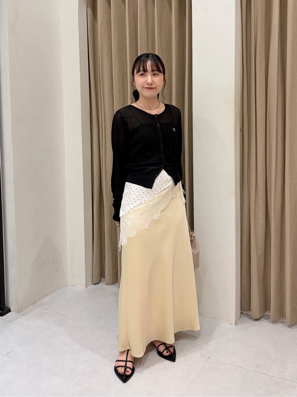 CAPRICIEUX LE'MAGE | シアーリブカーディガン | Rakuten Fashion(楽天