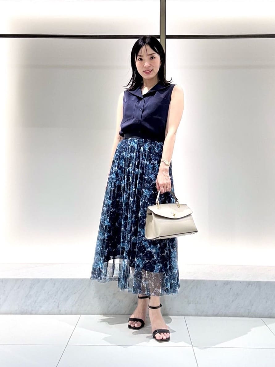 ANAYI | Moon Shell プリント消しプリーツ スカート | Rakuten Fashion