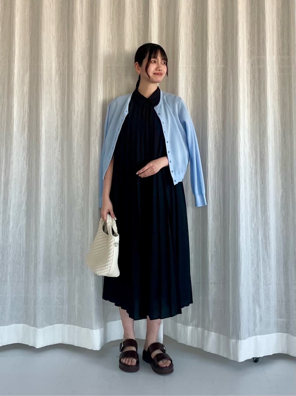 UNITED ARROWS green label relaxing | ハニカム クロップド ニット