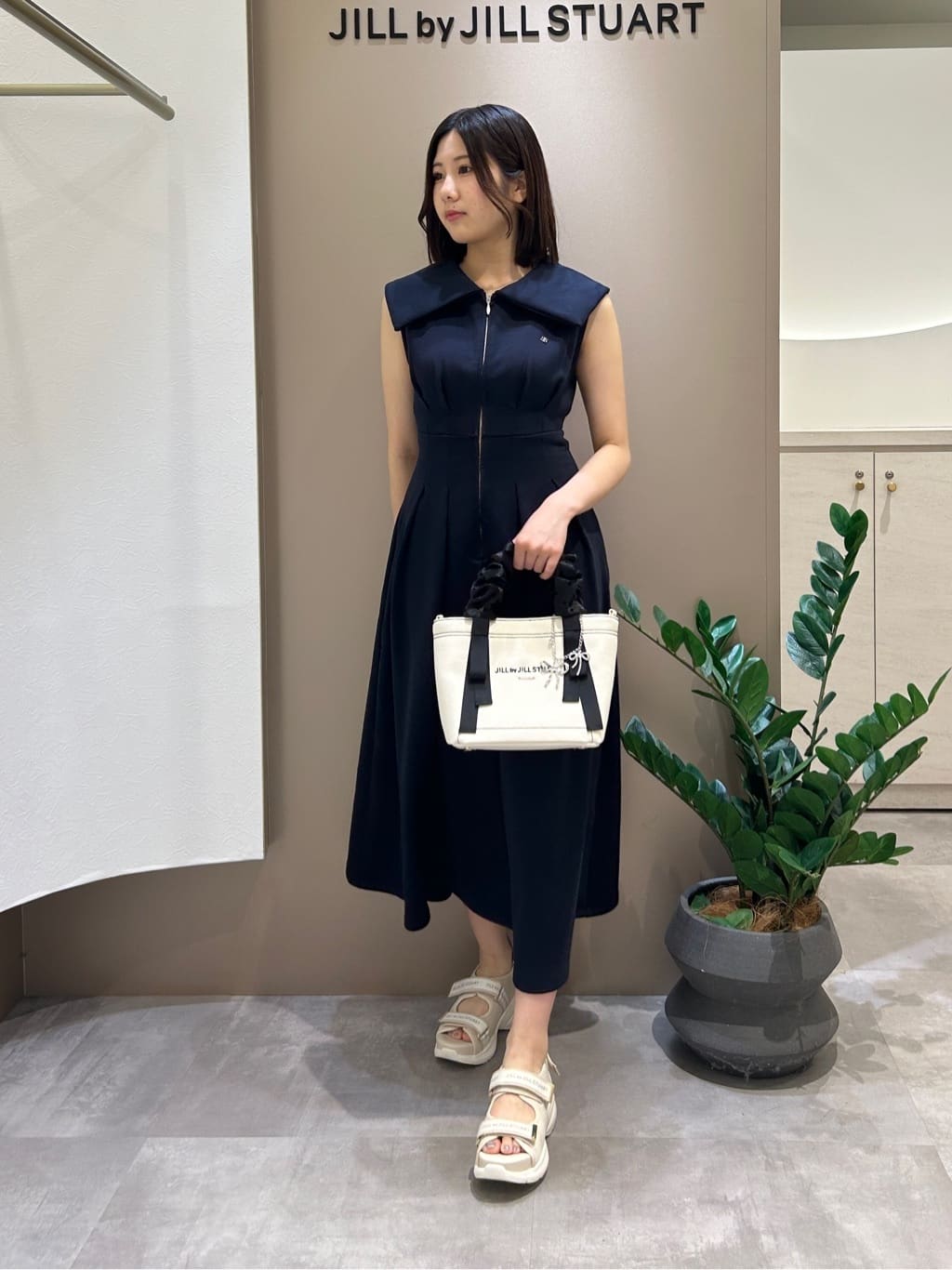 JILL by JILL STUART | ダイバー襟付きワンピース | Rakuten Fashion