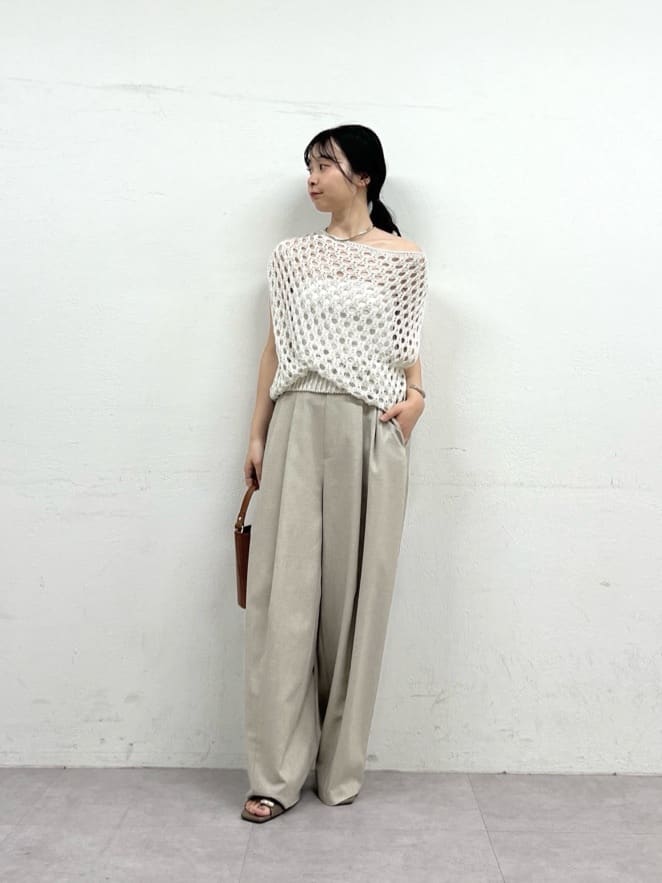 GALLARDAGALANTE | 透かし柄ノースリニット | Rakuten Fashion(楽天