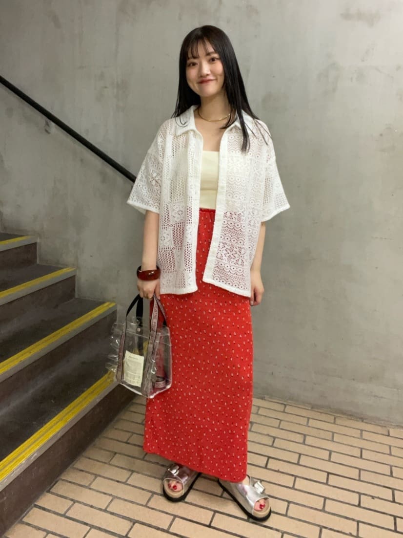 FREAK’S STOREの別注 ジャガードテープ フリル クリア トートバッグ Sを使ったコーディネートを紹介します。｜Rakuten Fashion(楽天ファッション／旧楽天ブランドアベニュー)7219317