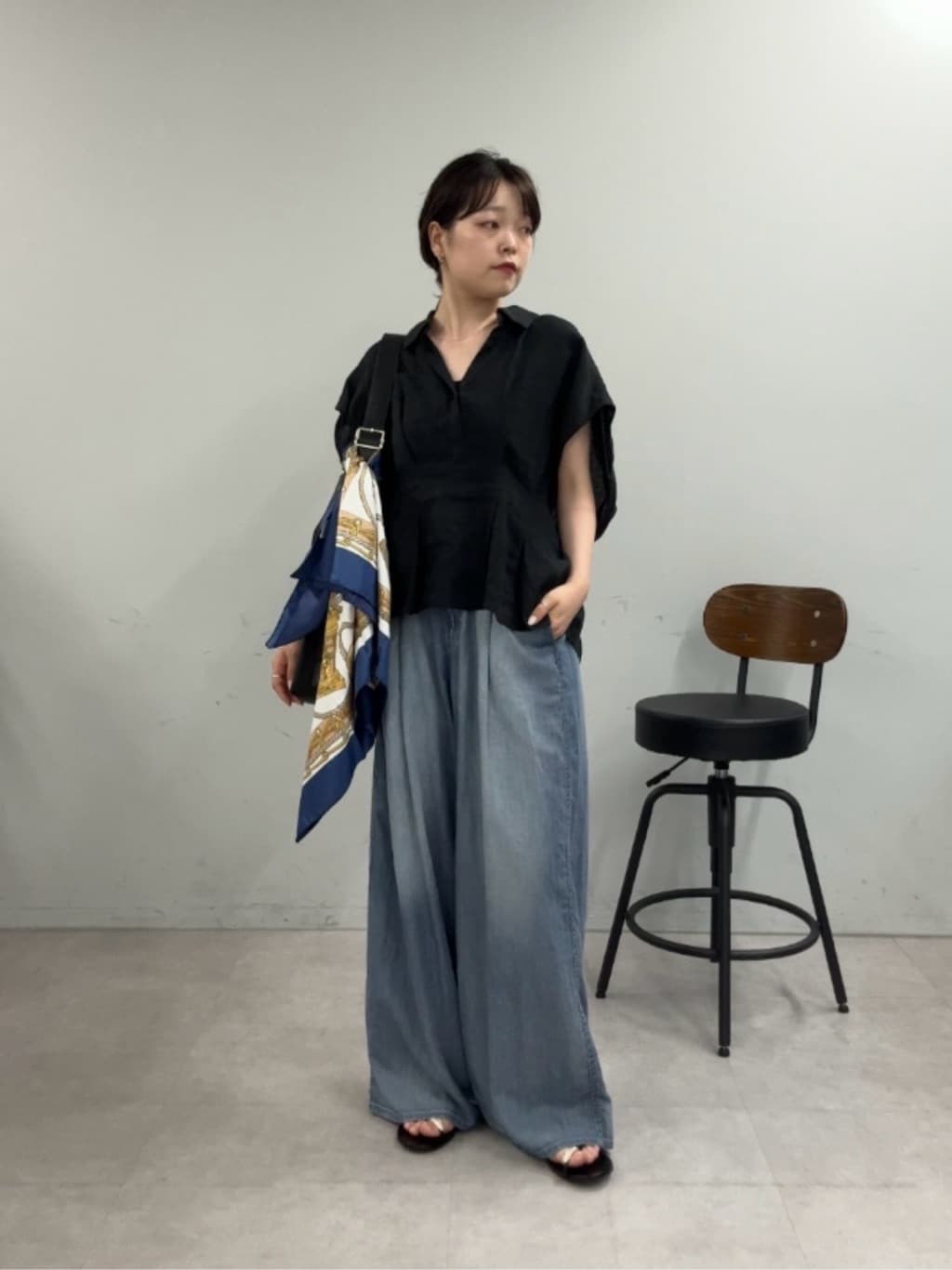 GALLARDAGALANTE | 【WEB限定】ハーフスリーブウエストシェイプシャツ