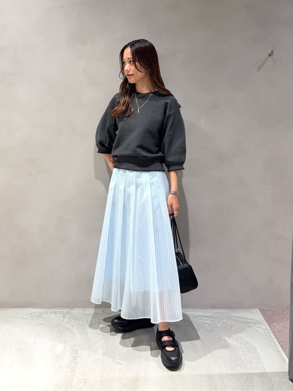 UNITED ARROWS | ハマグリステッチ パフスリーブ ニット