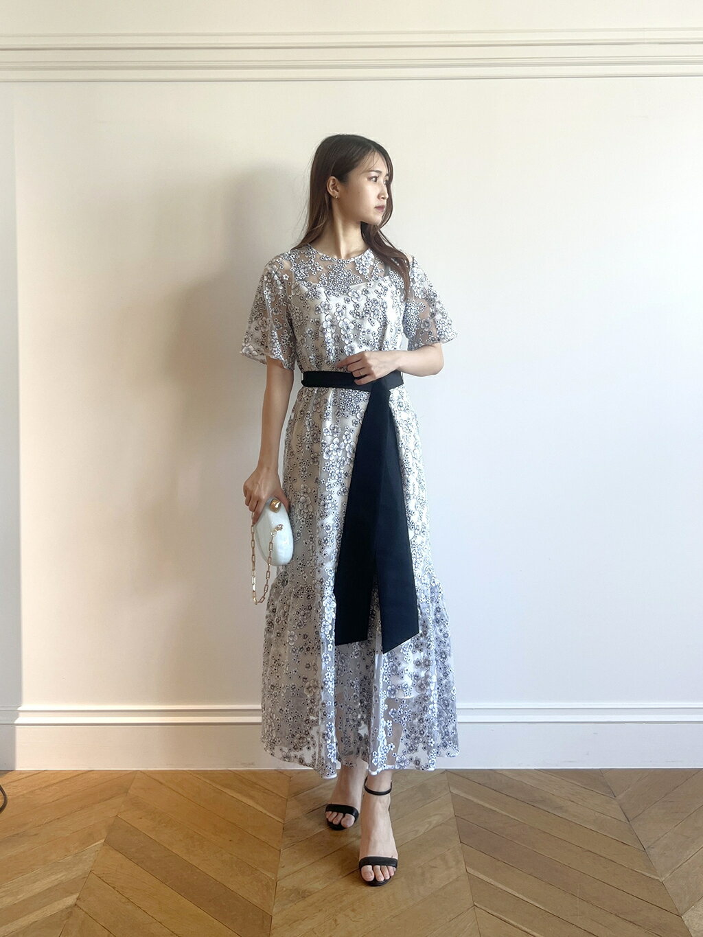 allureville | 【LOULOU WILLOUGHBY】フラワーチュール刺繍ワンピース