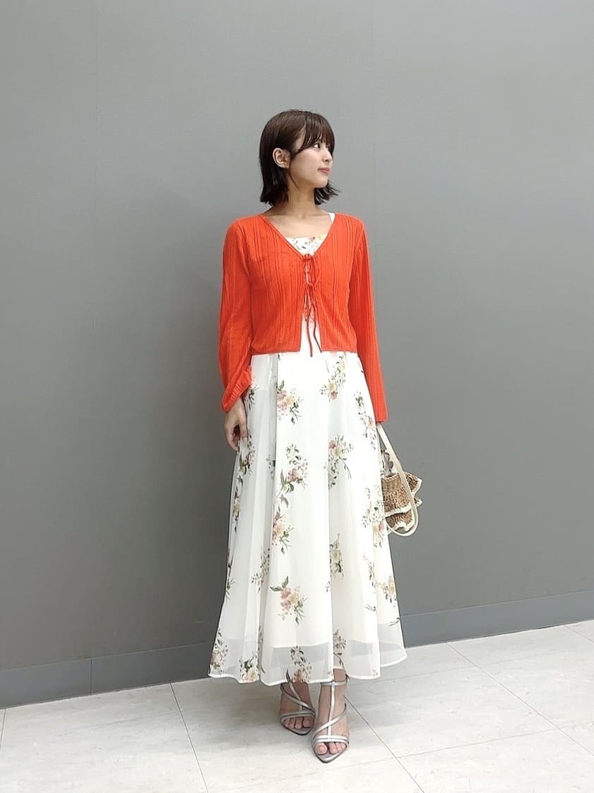 PROPORTION BODY DRESSINGの<中川紅葉さん着用>シアーリブカーディガンを使ったコーディネートを紹介します。｜Rakuten Fashion(楽天ファッション／旧楽天ブランドアベニュー)7221217