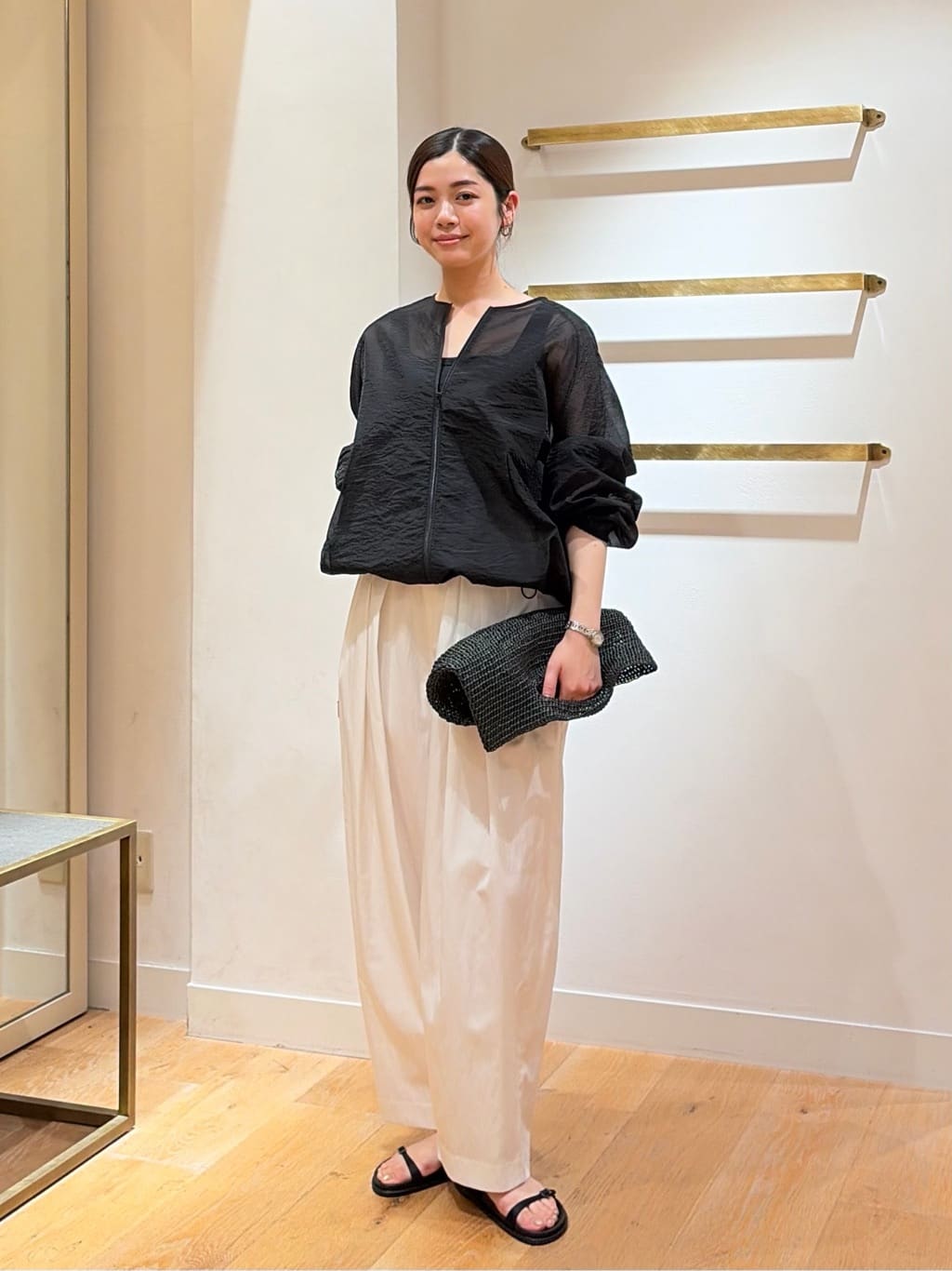 【新品タグ付】UNITED ARROWS シアーブルゾン オフホワイト シアーブルゾン ‐ウォッシャブル‐＜A DAY IN THE LIFE＞｜ユナイテッド