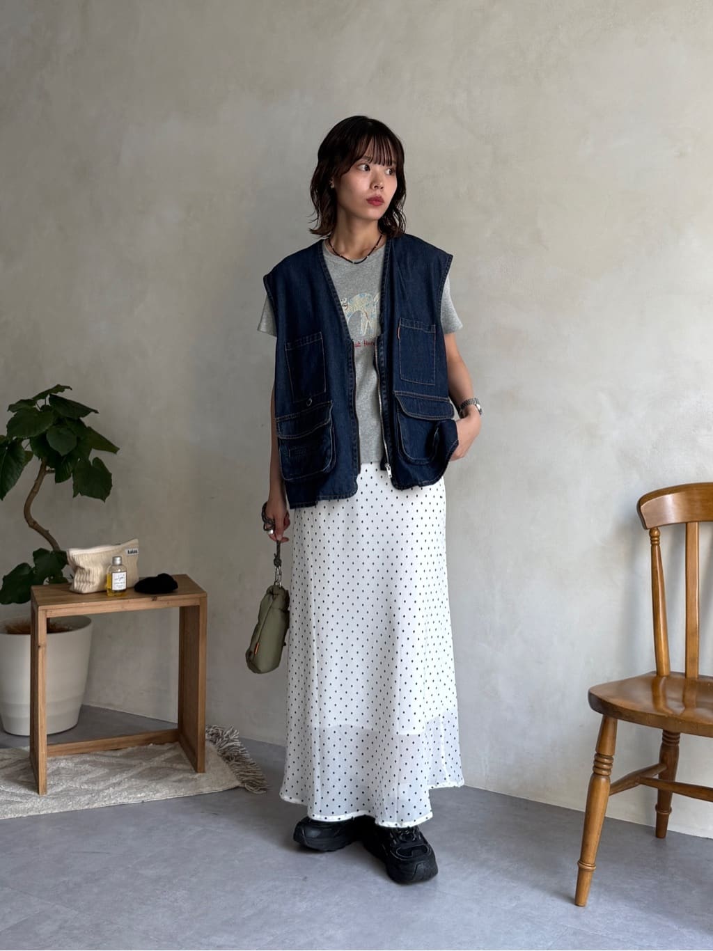 CPCM | レーヨン混デニムフィッシングベスト | Rakuten Fashion(楽天
