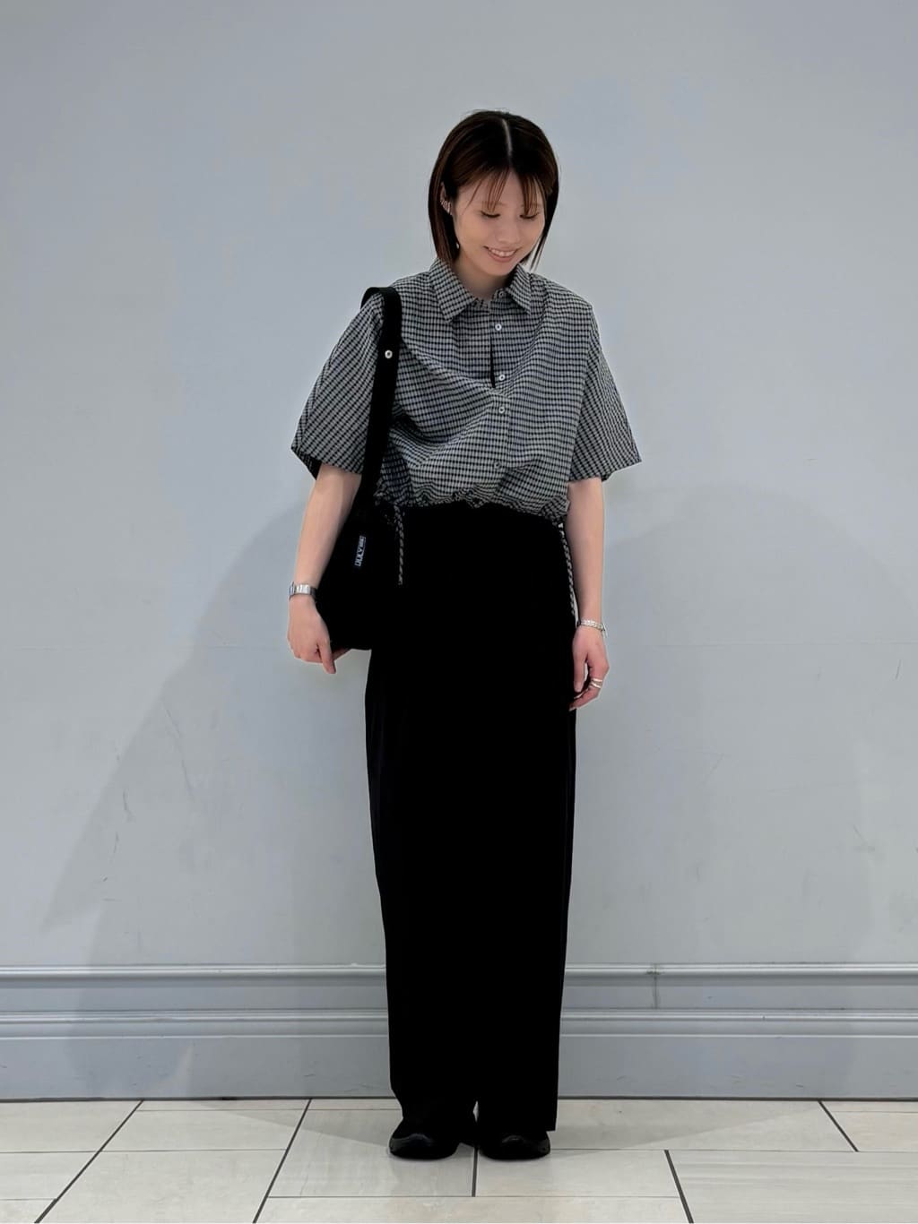 BEAUTY&YOUTH UNITED ARROWS | チェック ドローストリング シャツ