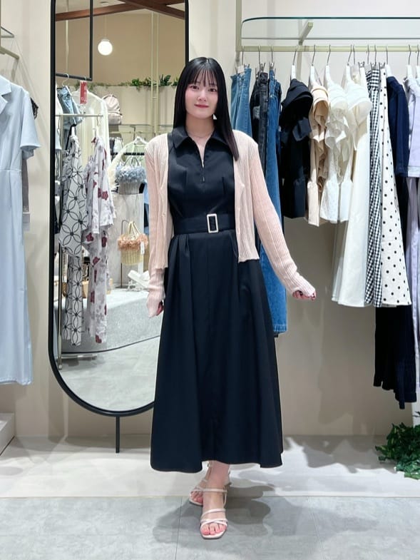 natural couture | フロントZIP衿付きワンピース | Rakuten Fashion