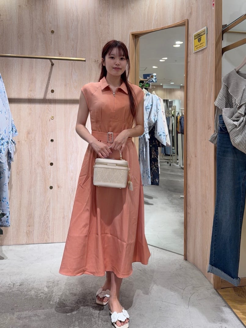 natural couture | フロントZIP衿付きワンピース | Rakuten Fashion