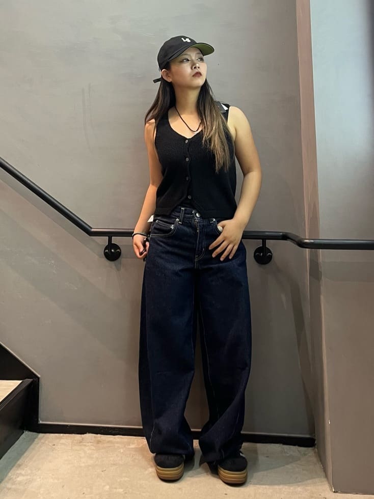 Levi's | SUPER BAGGY バレルジーンズ ダークインディゴ | Rakuten