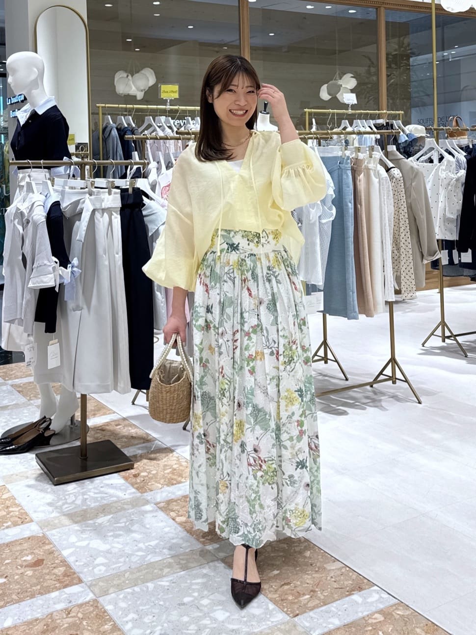 La boutique BonBon | 【再販決定!】エンブロイダリーフラワープリント