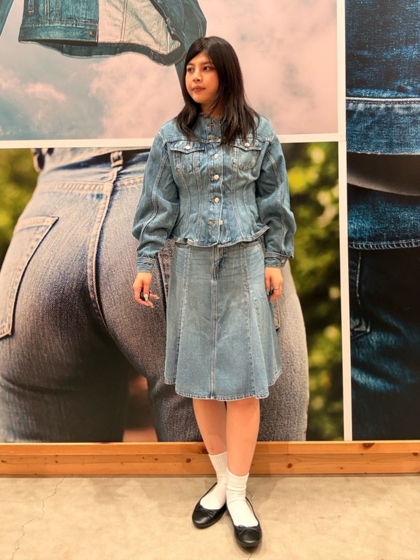 Levi's | テンセル ゴデットフレアスカート ミディアムインディゴ