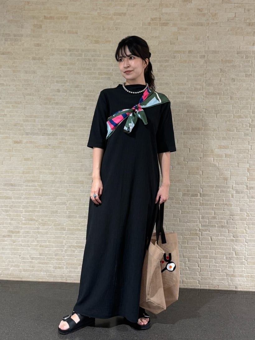 UNITED ARROWS | クレープ ストレート ワンピース -ウォッシャブル
