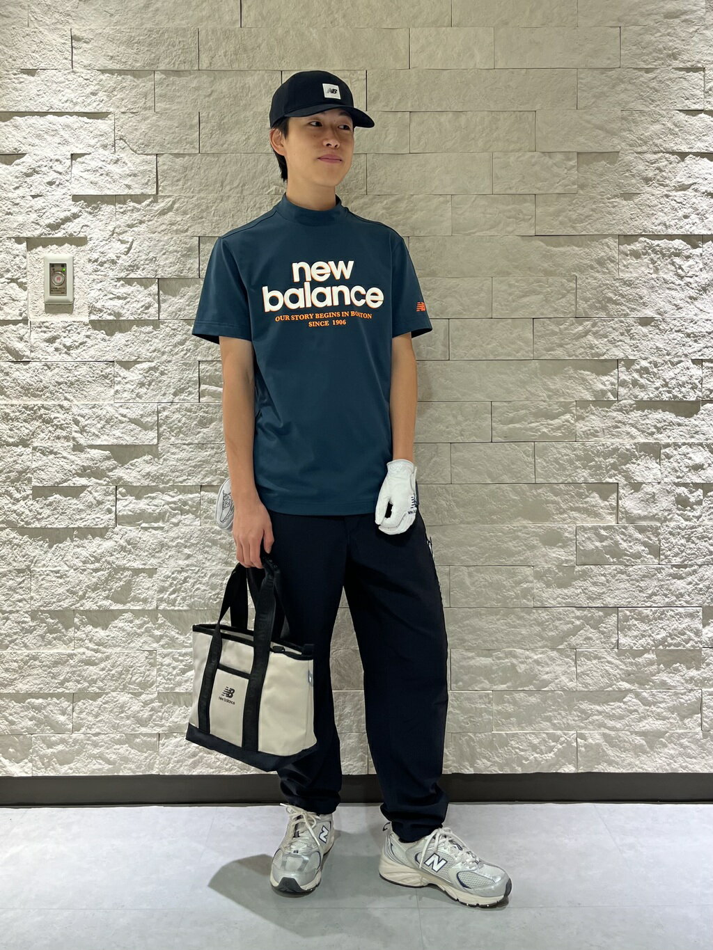 New Balance Golf | 接触冷感 半袖 モックネック プルオーバー (MENS