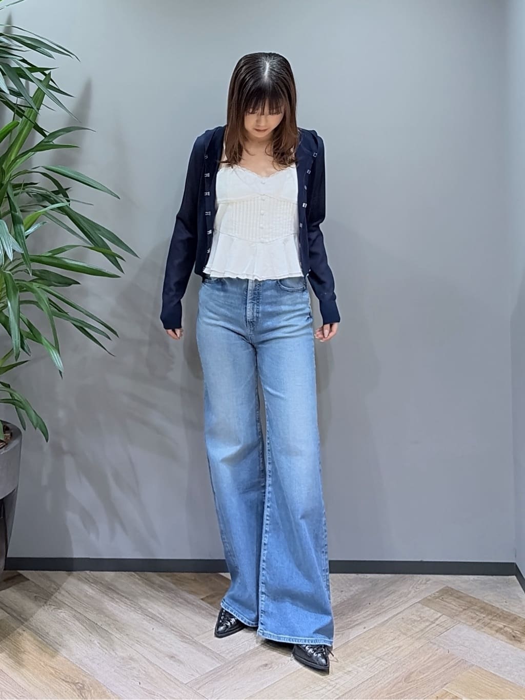 moussyの【美脚見えデニム】【SNSで話題!】ADVANCED LONG LEG フレアを