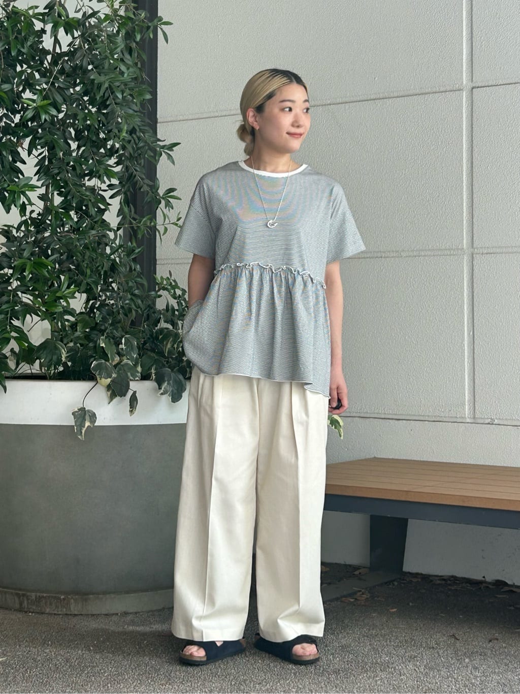 UNITED ARROWS LTD. OUTLET | プレーティング ペプラムカットソー <A