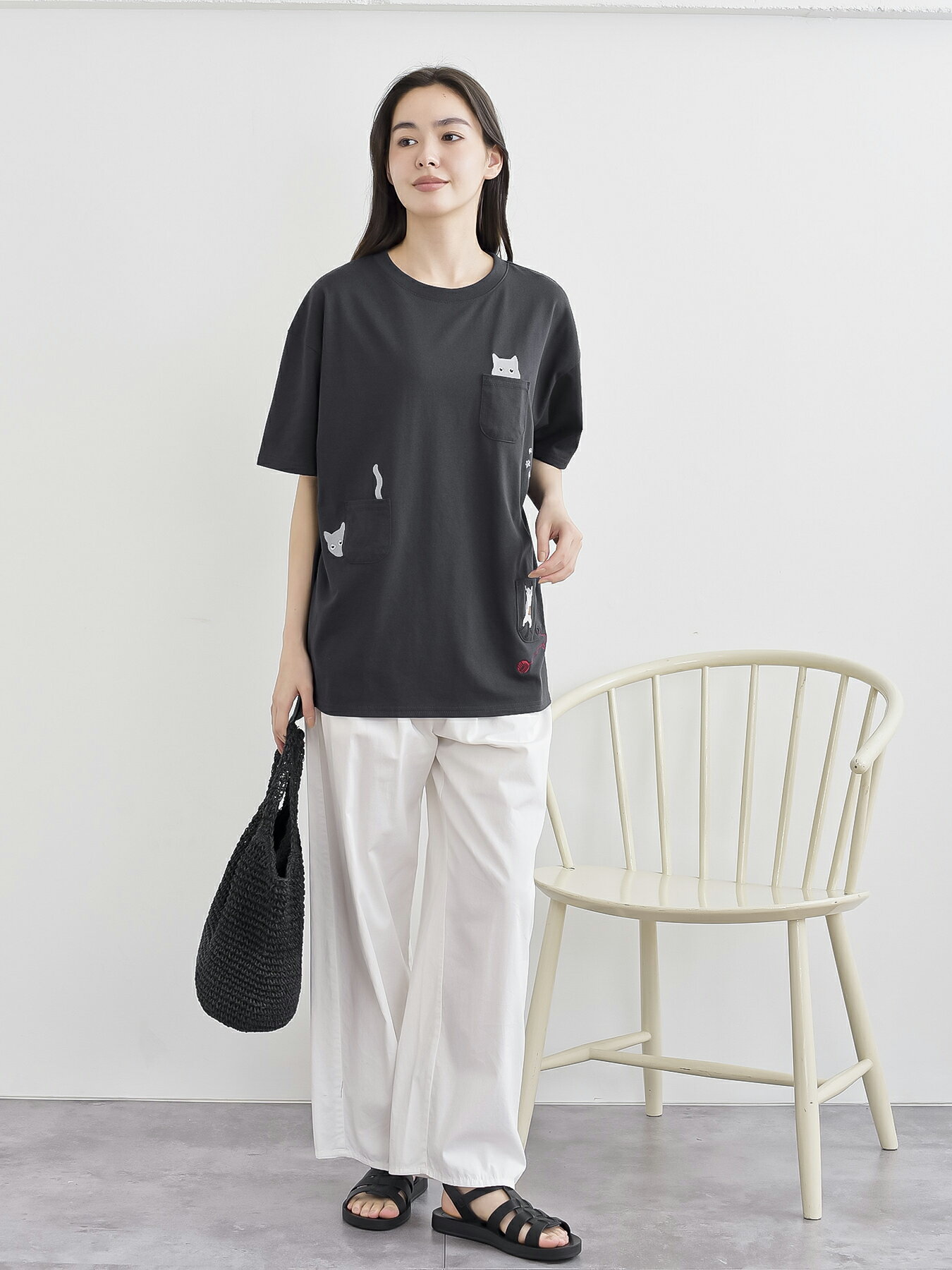 rps | ねこだらけ3ポケットワイドT | Rakuten Fashion(楽天