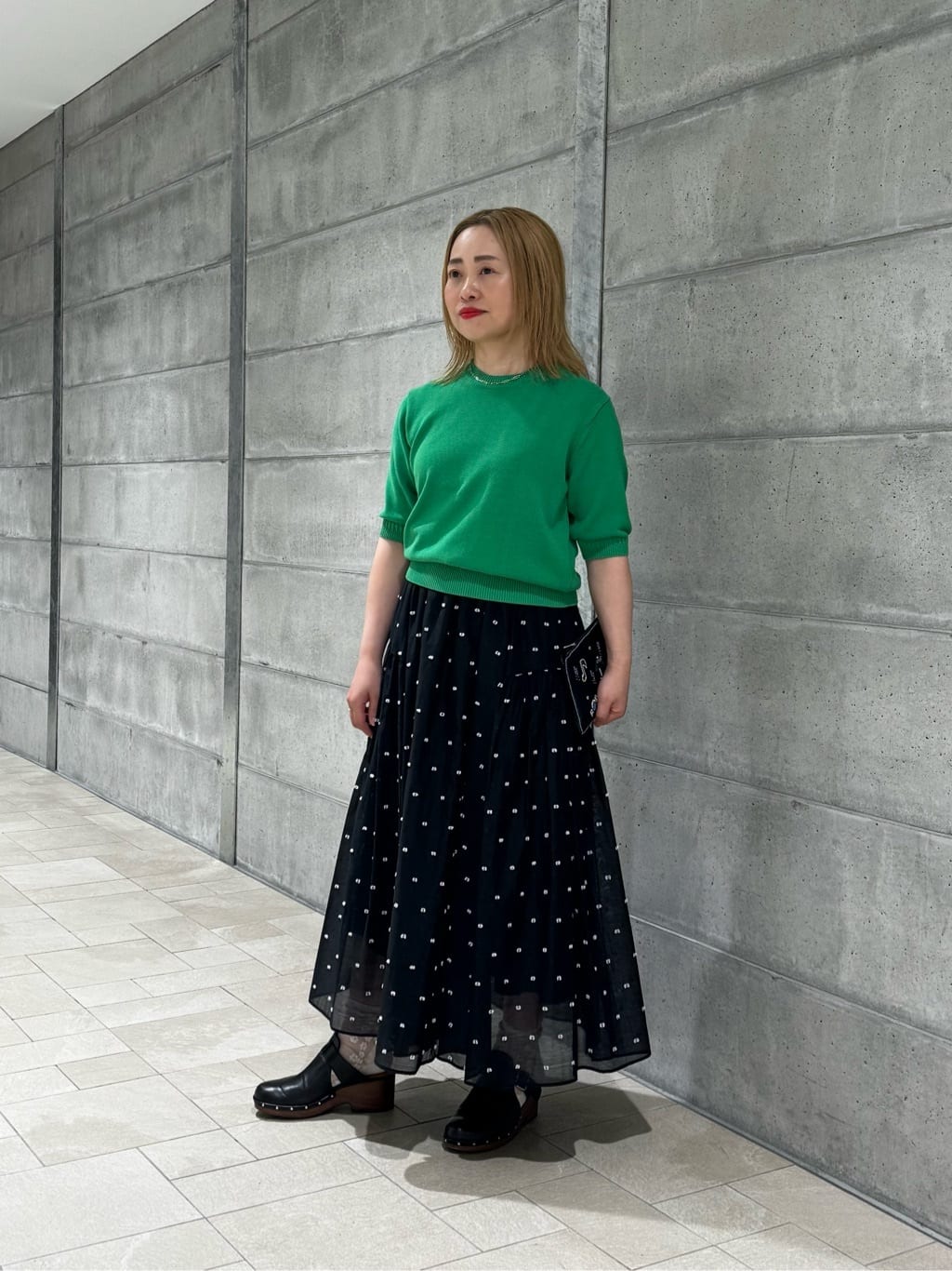 UNITED ARROWS | 2トーン ドット ジャガード フレアスカート | Rakuten