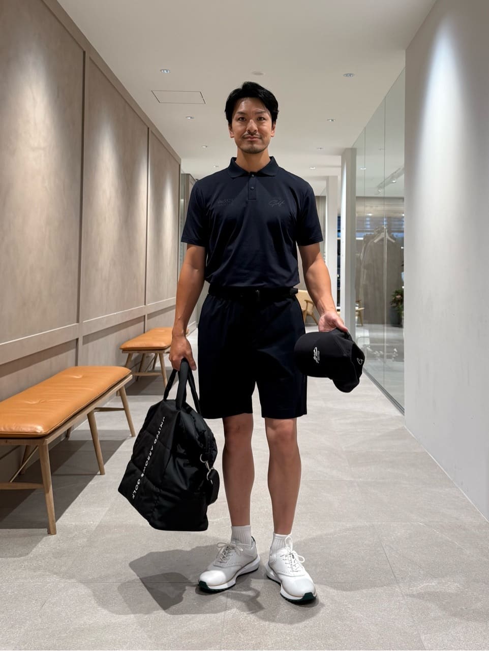 5525GOLF × UNITED ARROWS GOLF ポロシャツ　黒 UNITED ARROWS | 【別注】<5525 for UNITED ARROWS GOLF>ポロシャツ